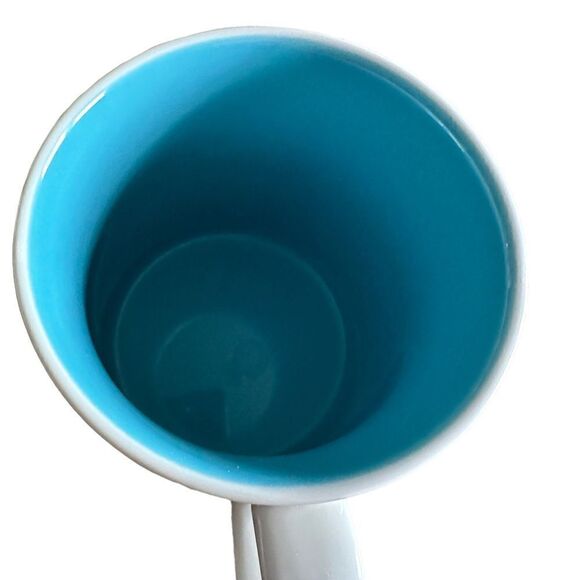 VINTAGE 2009 Starbucks Global Icon BAHAMAS Coffee Tea Cup Mug Interior Blue 16oz - Picture 3 of 4